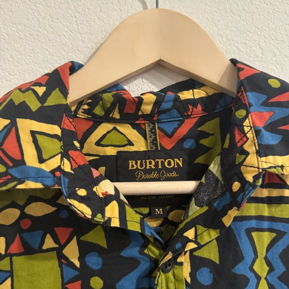 Burton Men's Shabooya Camp Short Sleeve Shirt Size M - Picture 5 of 5